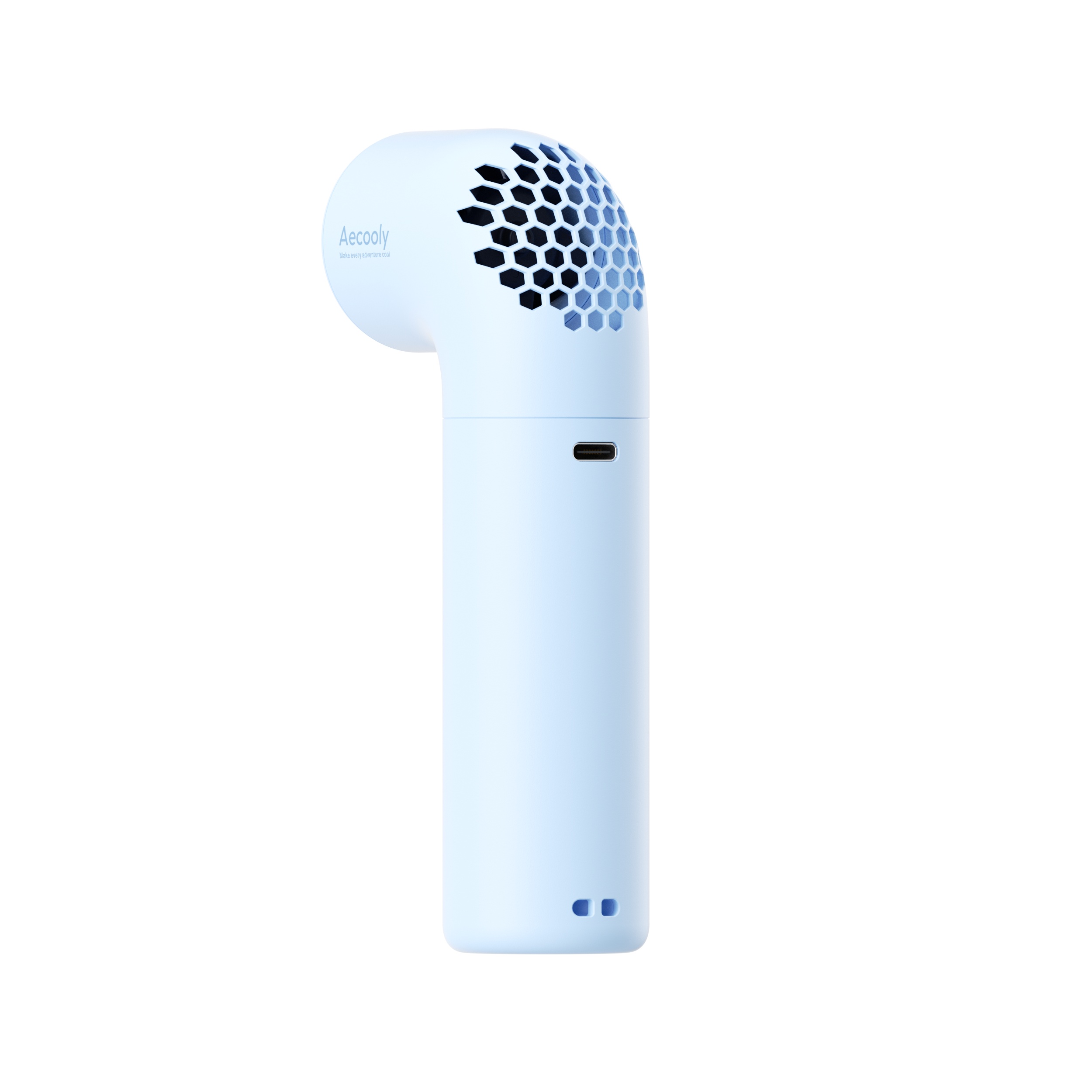 Aecooly Aero PH02-A – Výkonný ruční ventilátor 3500 mAh modrý