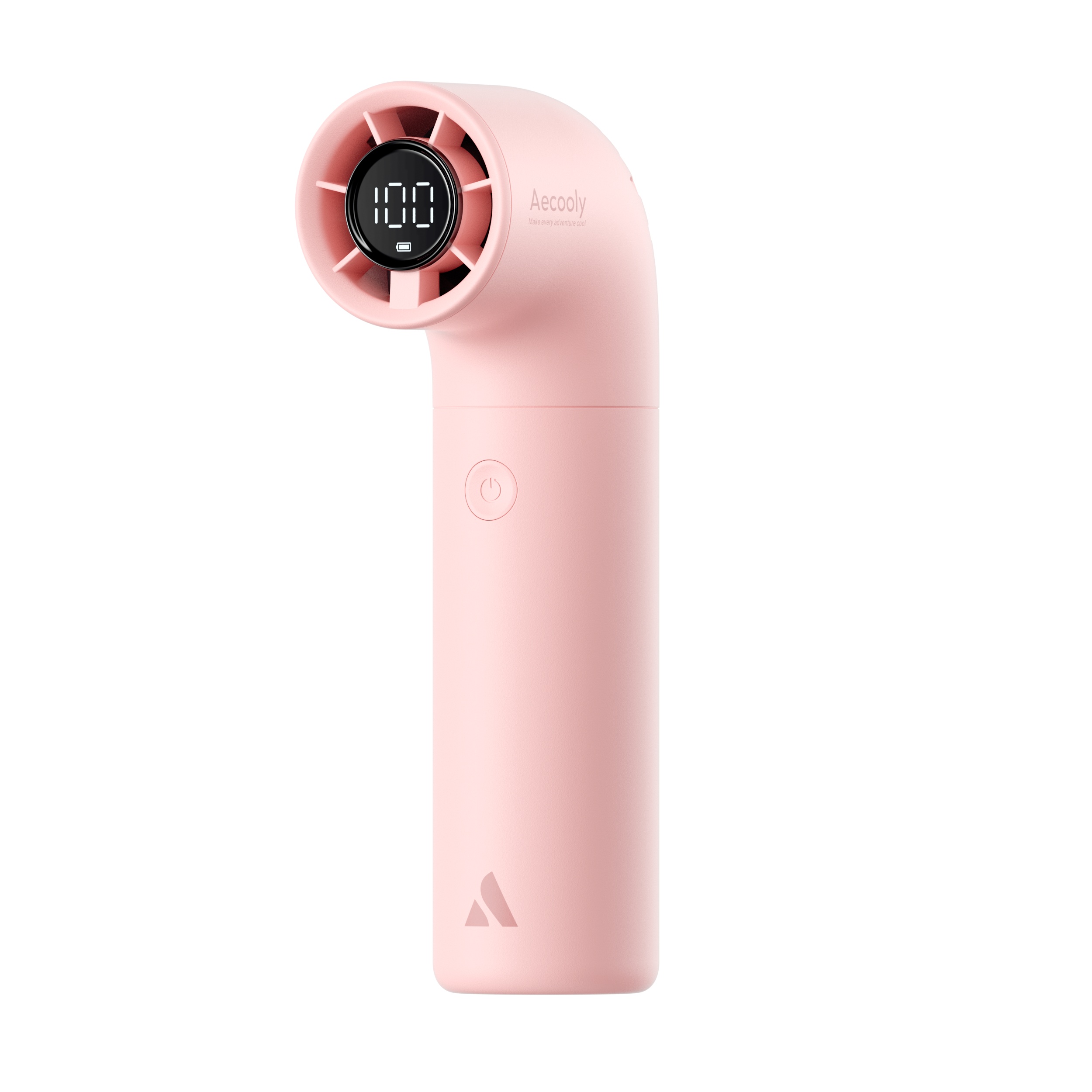 Aecooly Aero PH02-A – Výkonný ruční ventilátor 3500 mAh růžový