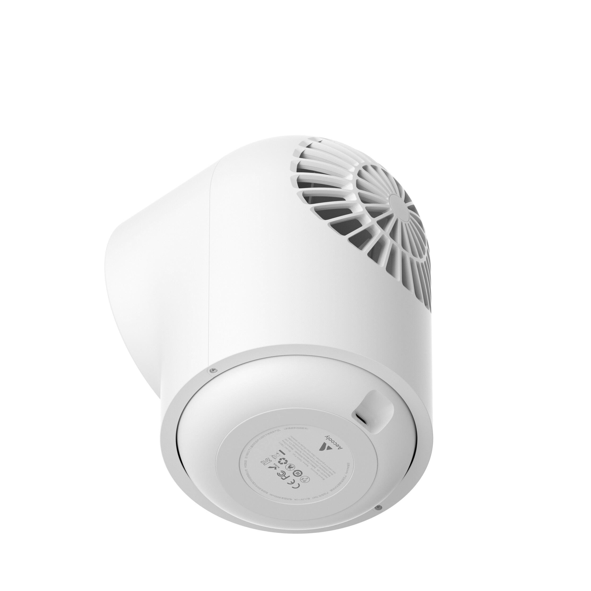 Aecooly Chic 01 TB01 – Stolní USB ventilátor s automatickým otáčením bílý