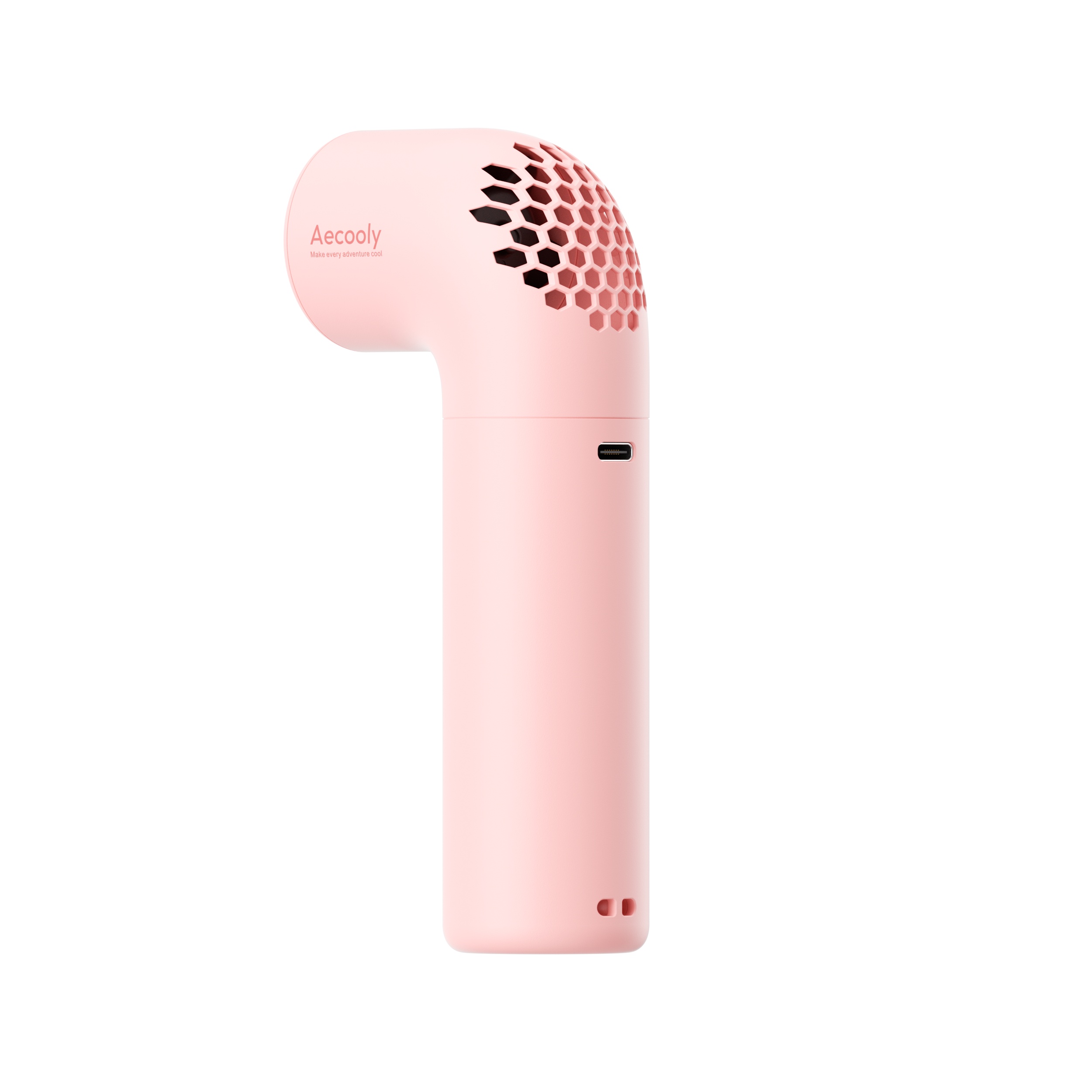 Aecooly Aero PH02-A – Výkonný ruční ventilátor 3500 mAh růžový