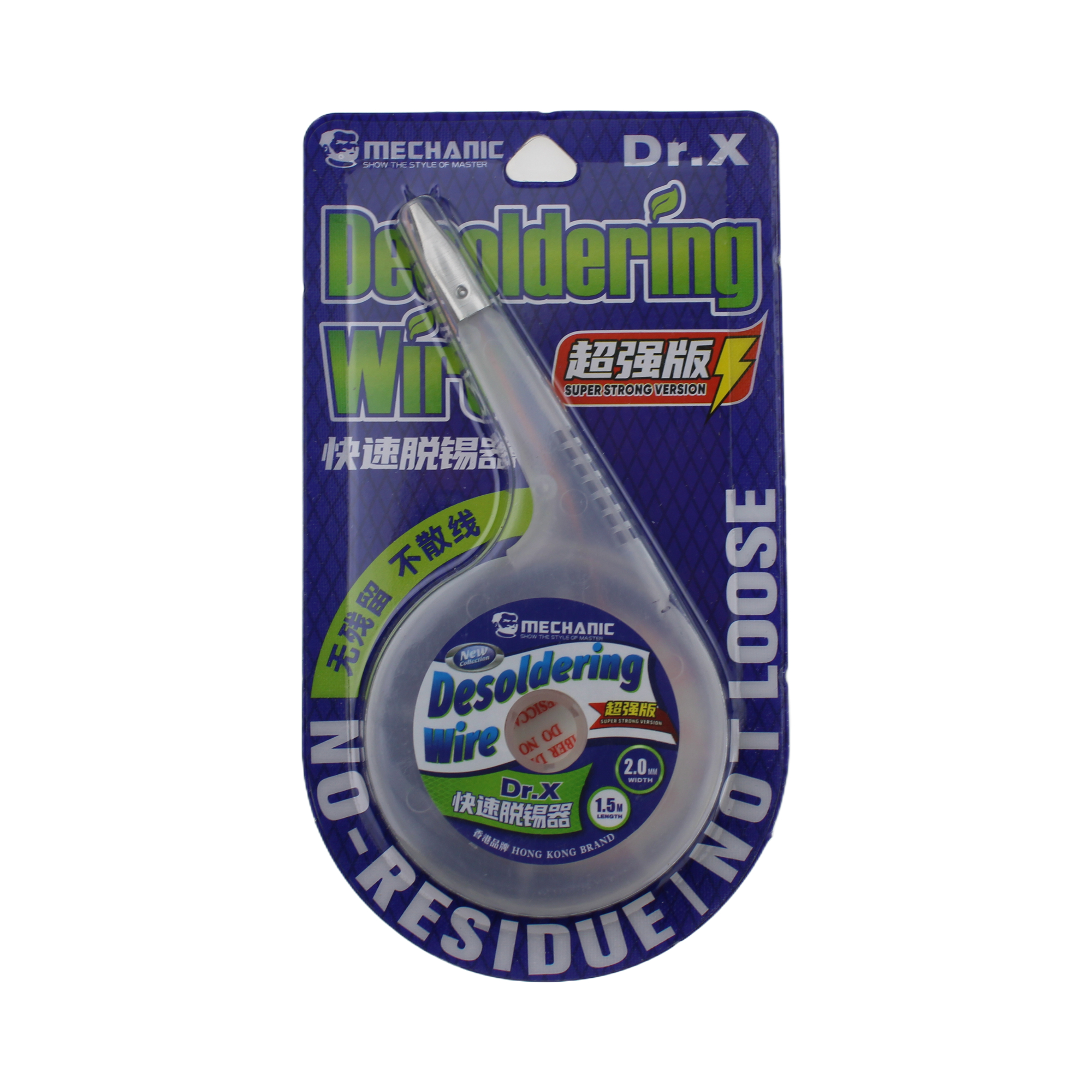 MECHANIC DR X – měděný odpájecí knot pro odstranění cínu 2 mm 1,5 m