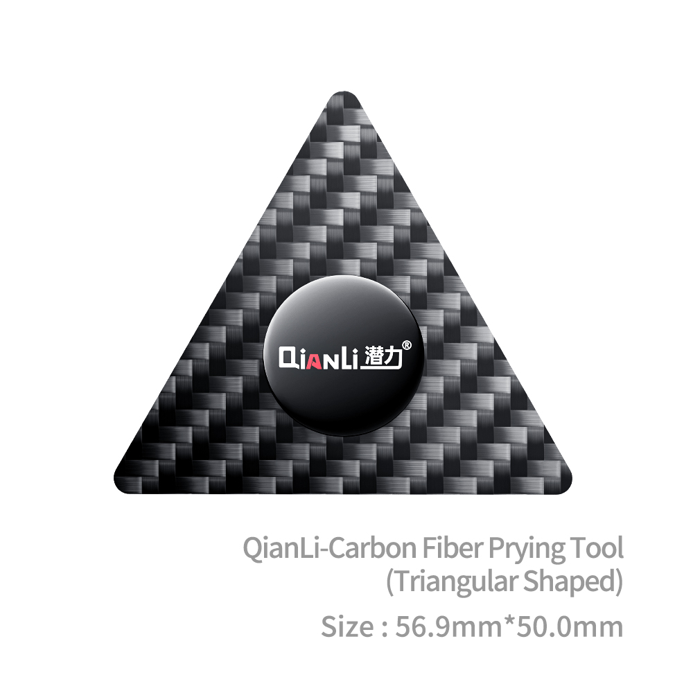 QianLi – trojúhelníkový otvírák z uhlíkových vláken (carbon) pro mobilní telefony