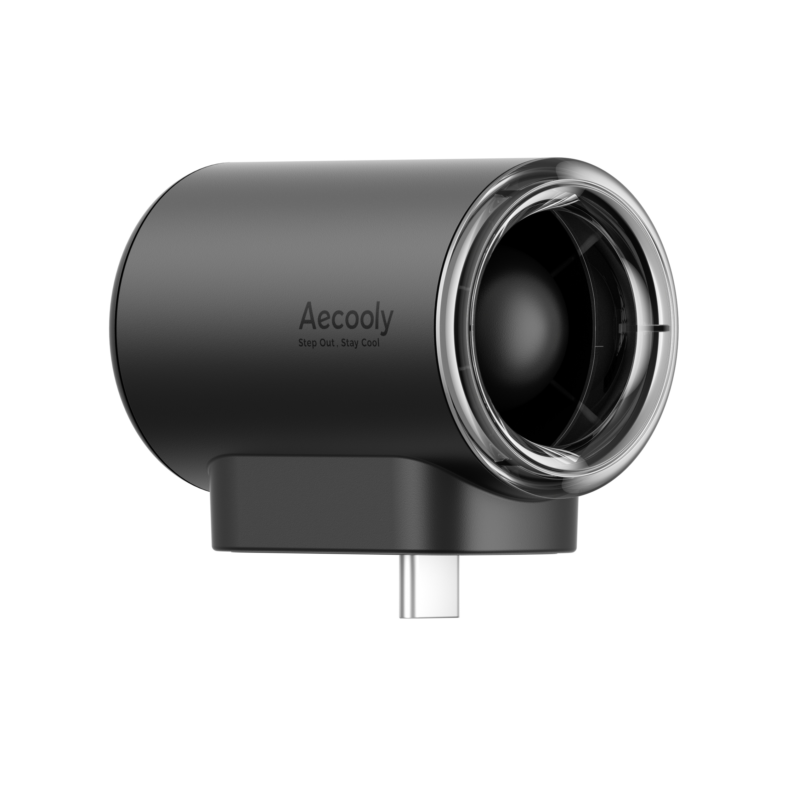 Aecooly Air Mate PK01-F1 – Mini ventilátor do telefonu USB-C černý