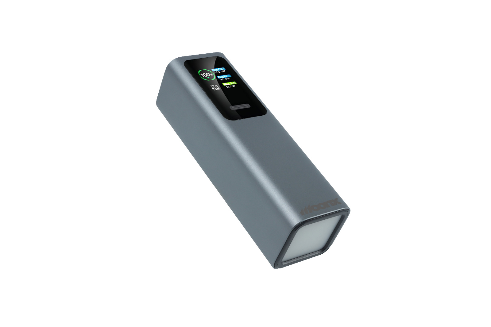 MOONX powerbanka MP07 30 000 mAh PD 165W 2 x USB-C + 1 x USB QC3.0 22.5W stříbrná