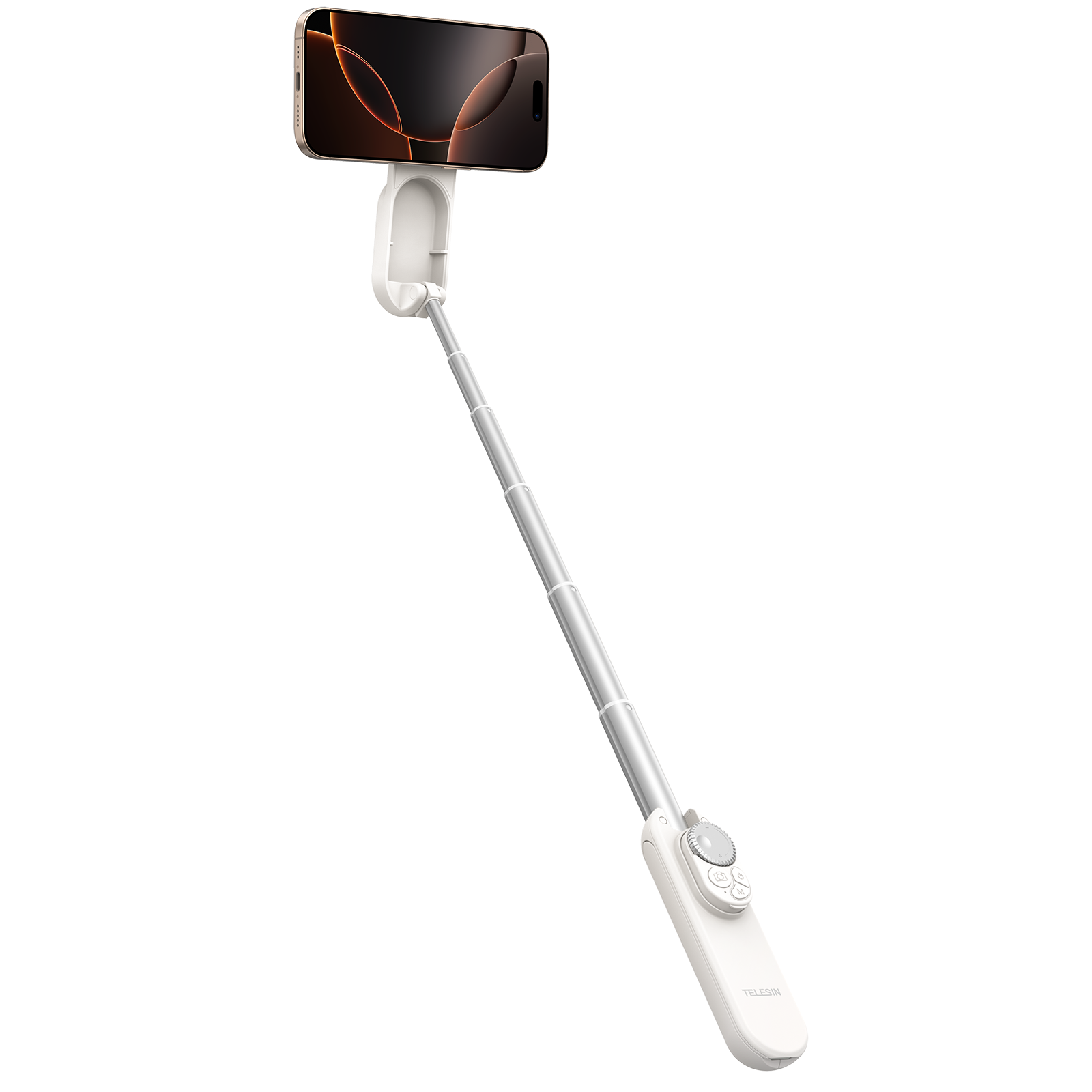 Telesin P1-TSS-006 - magnetický mini selfie stick se stativem MagSafe bílý