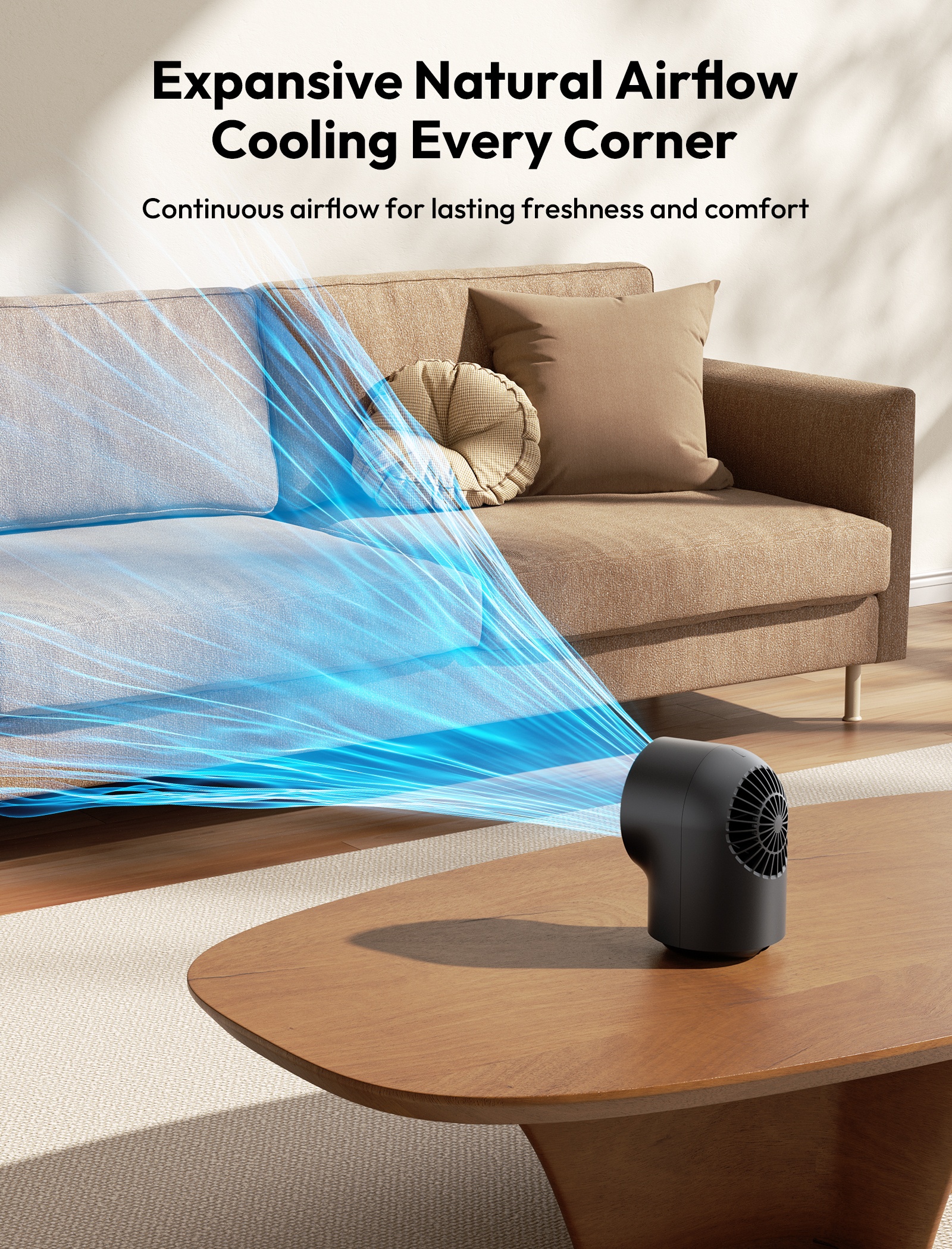 Aecooly Chic 01 Lite TB02 – Stolní USB ventilátor černý
