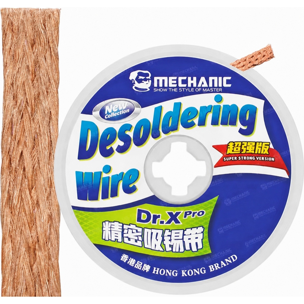 MECHANIC DR X – měděný odpájecí knot pro odstranění cínu 3 mm 1,5 m