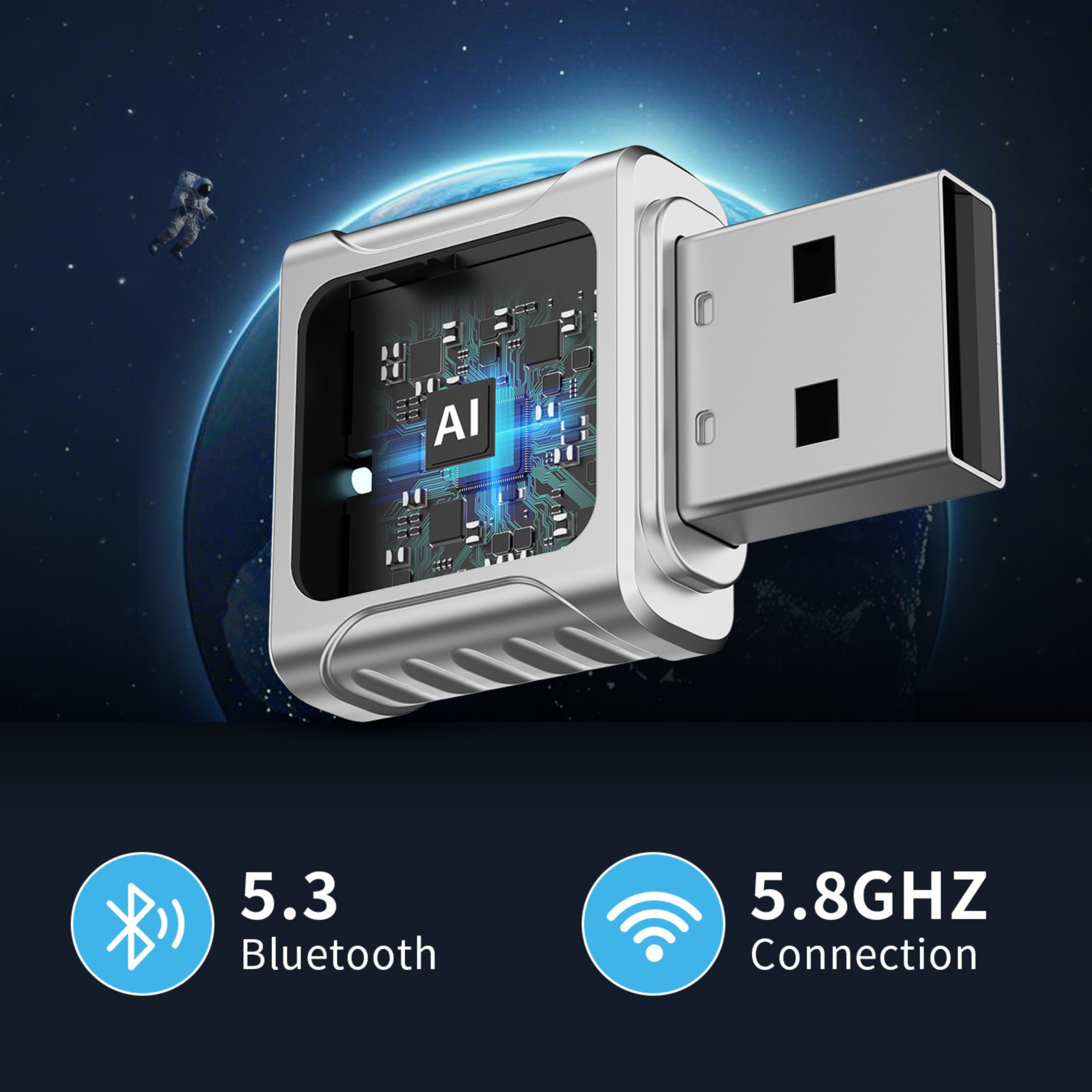 SWISSTEN Adaptér CarLink pro Apple CarPlay a Android Auto (+ adaptér USB-A / USB-C)