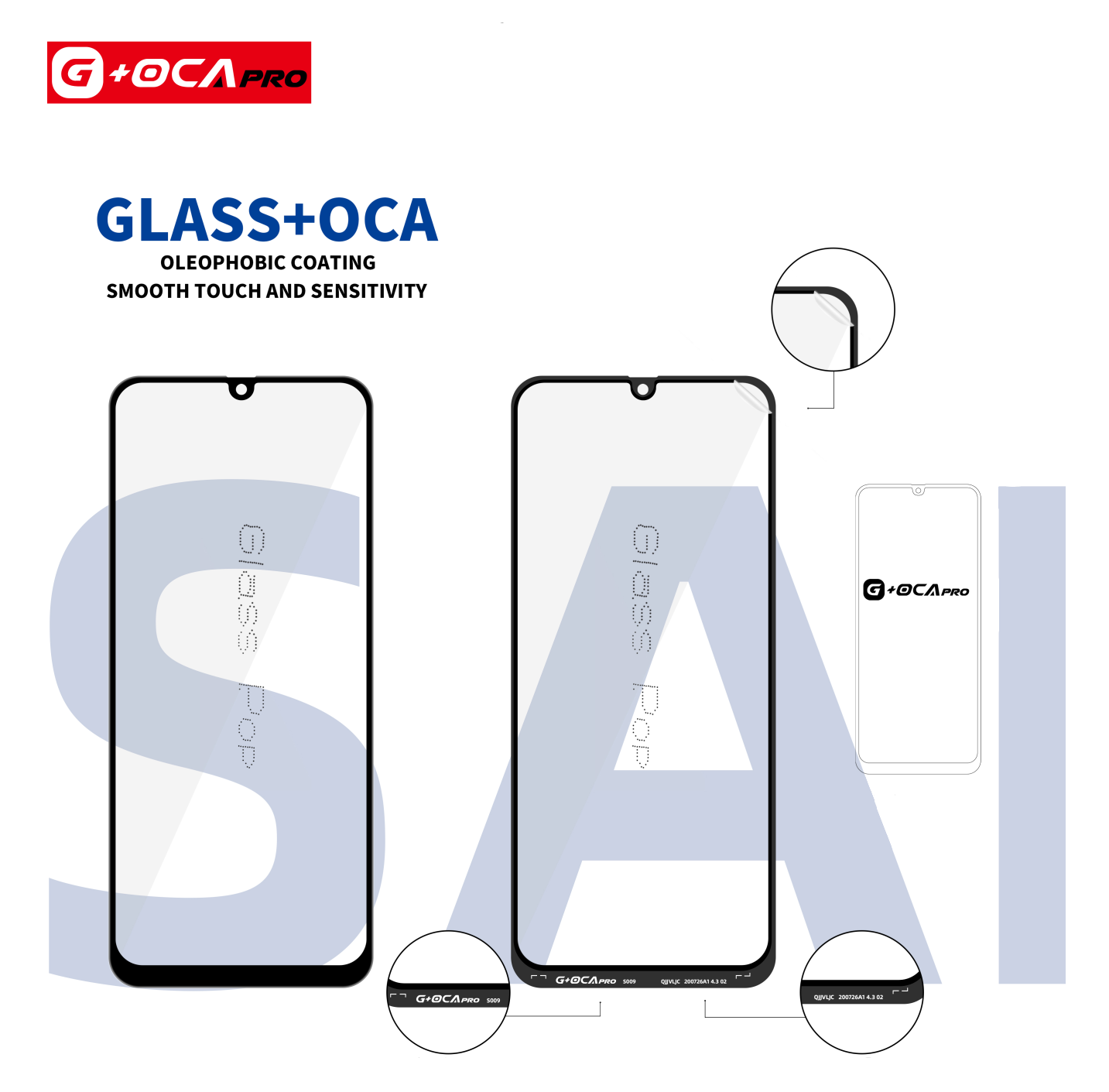 Sklíčko G + OCA Pro s oleofobním povrchem Samsung SM-S931B Galaxy S25